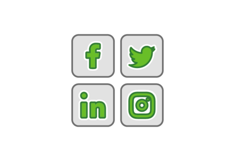 Ein Icon, welches Social-Media-Kanäle symbolisiert.