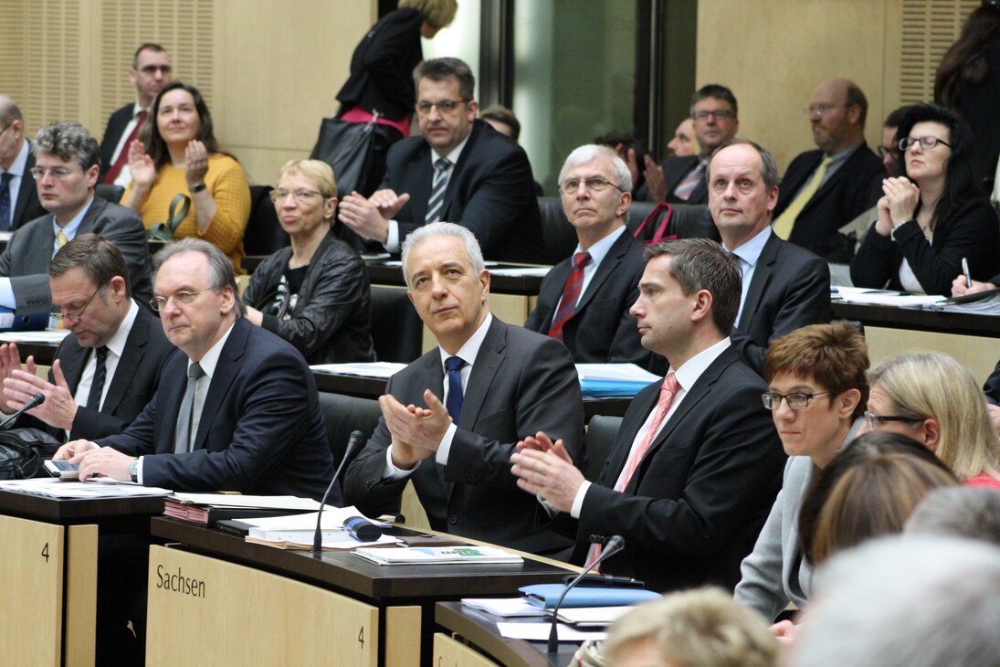 Die sächsische Bundesratsbank