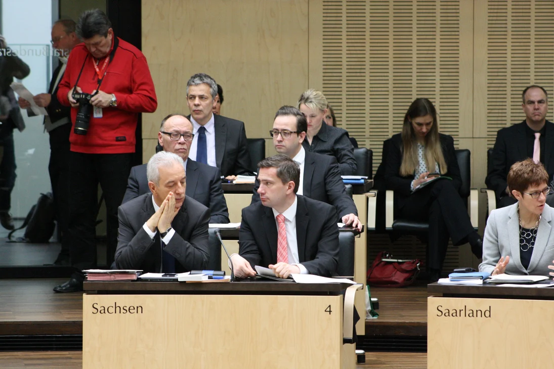 Die sächsische Bundesratsbank