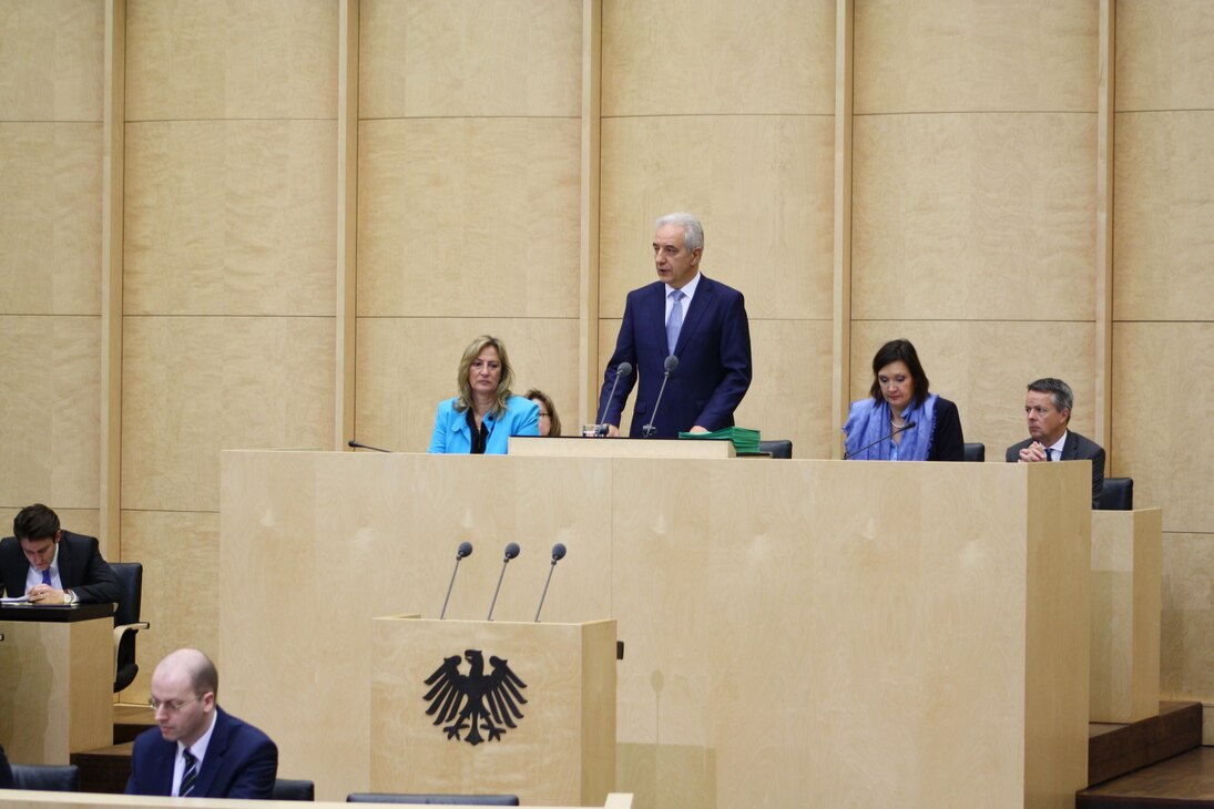 Bundesratspräsident Tillich bei seiner Antrittsrede