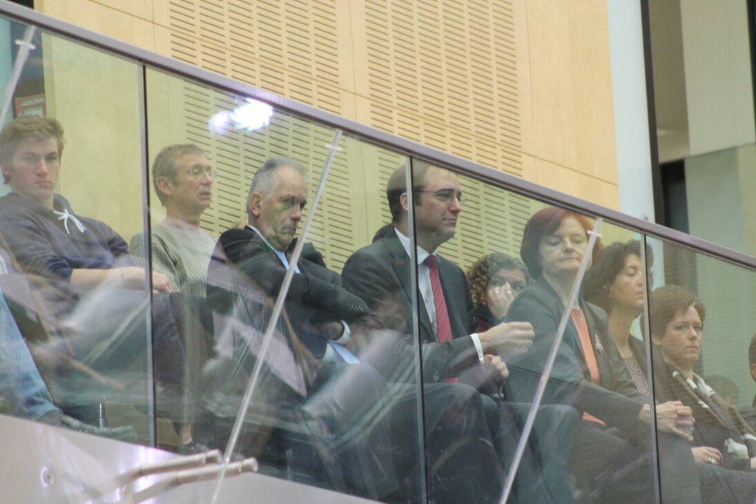 Der österreichische Bundesratspräsident Kneifel verfolgte die Sitzung von der Tribüne