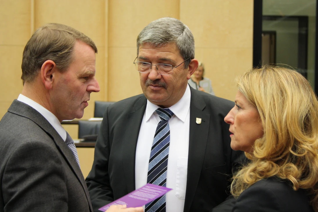 Staatsminister Jaeckel, Minister Caffier, Staatssekretärin Raab
