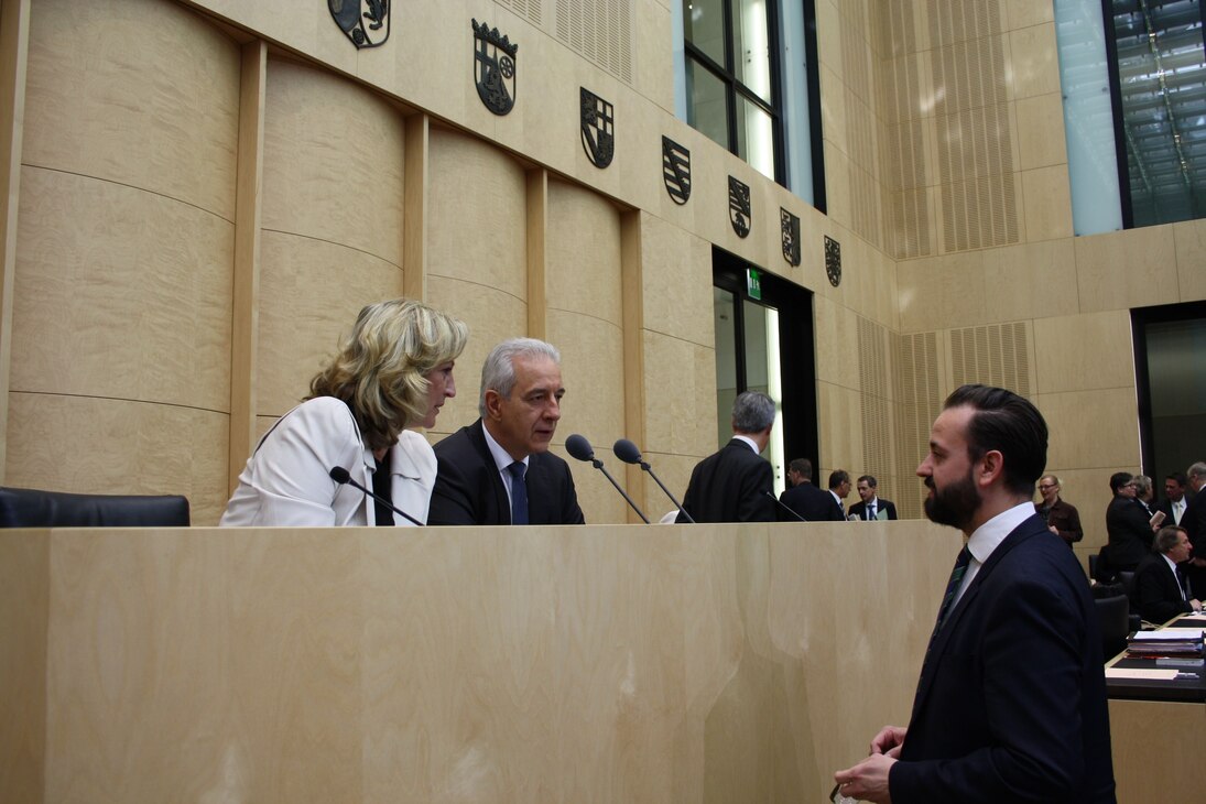 Bundesratspräsident Tillich, Staatsminister Gemkow