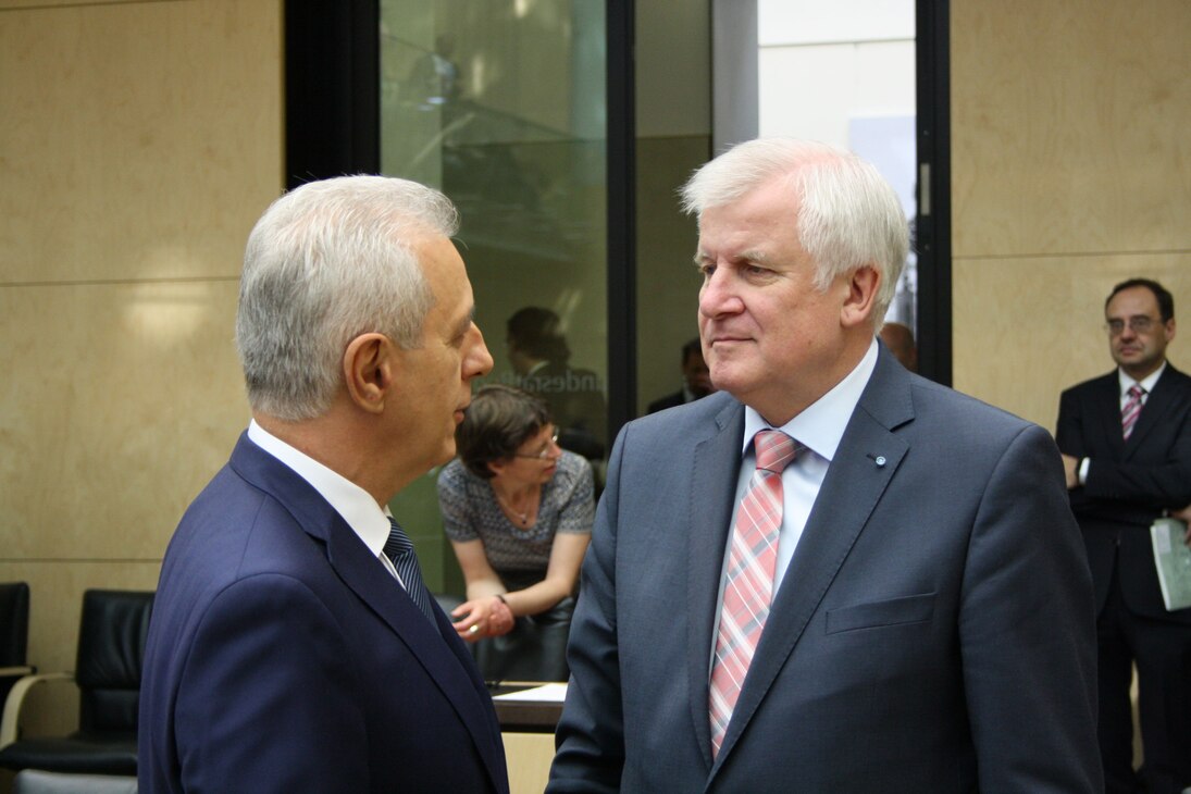 Bundesratspräsident Tillich und Ministerpräsident Seehofer