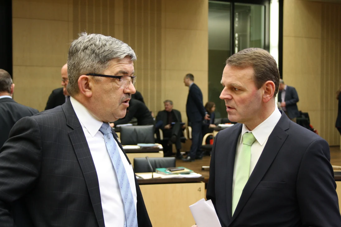 Minister Caffier und Staatsminister Dr. Jaeckel
