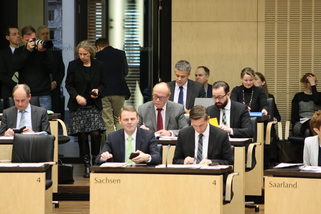Die sächsische Bundesratsbank