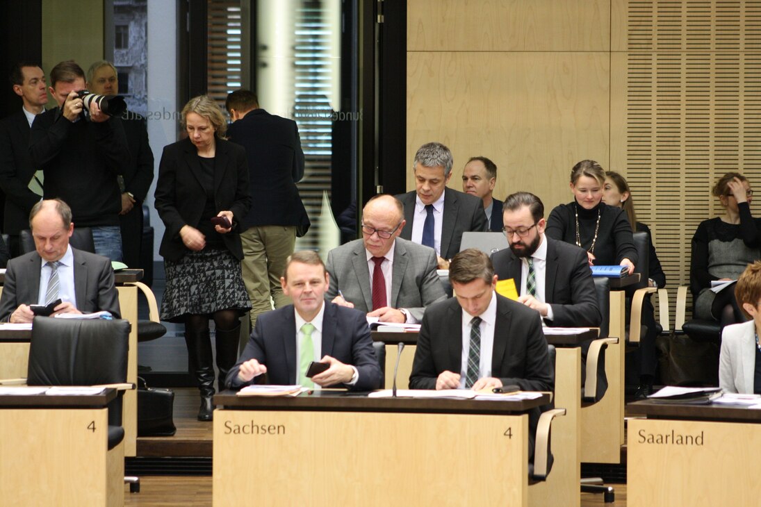 Die sächsische Bundesratsbank