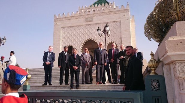 Bundesratspräsident Stanislaw Tillich bei seiner Ankunft in Marokko 
