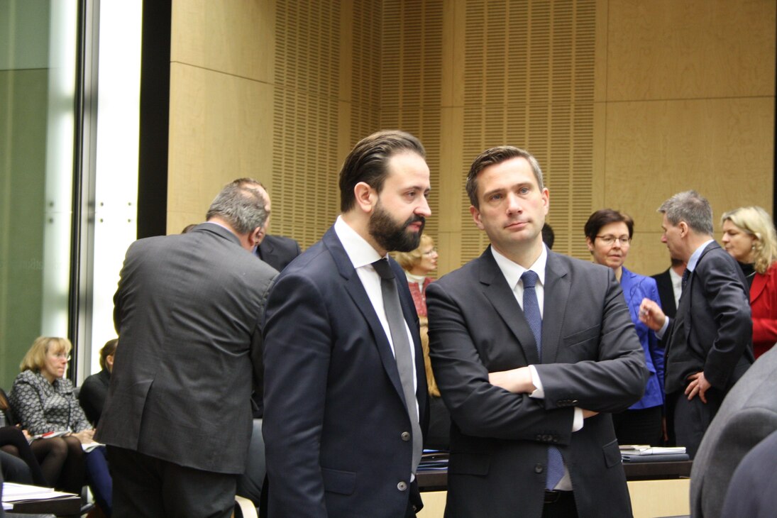Staatsminister Gemkow und Staatsminister Dulig