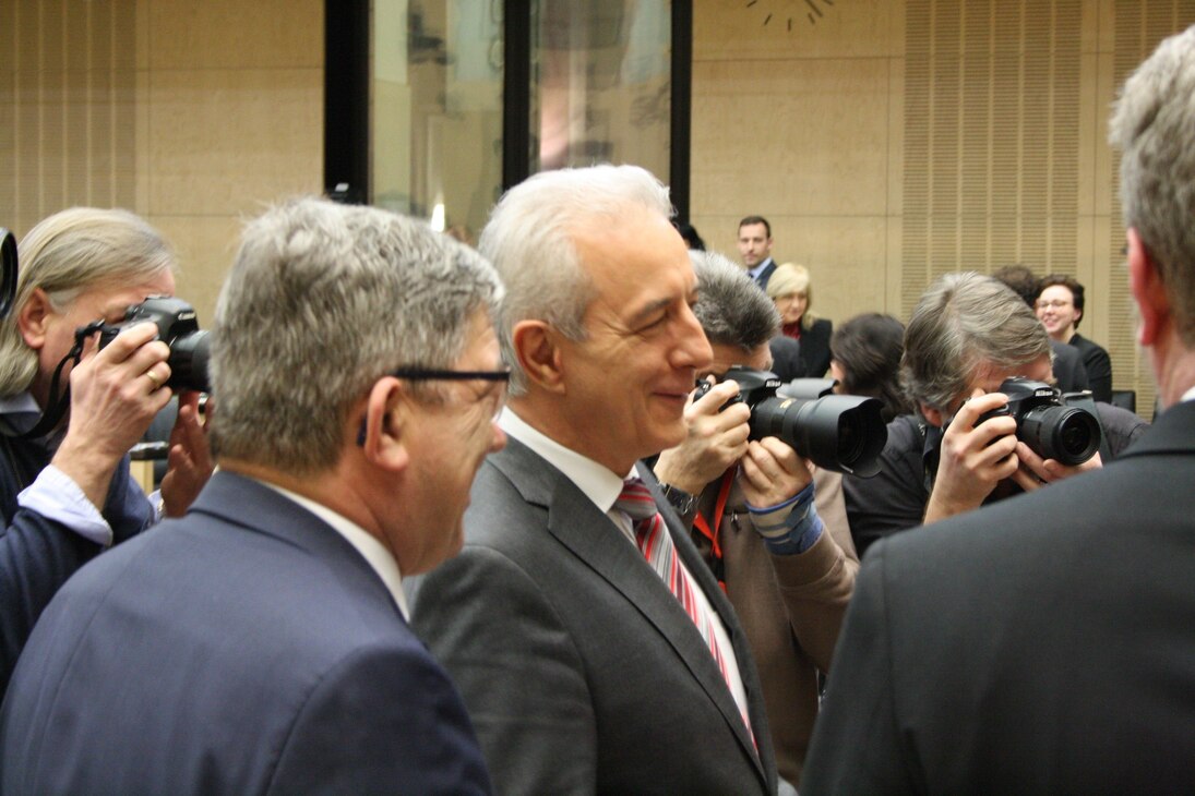 Minister Caffier und Bundesratspräsident Tillich