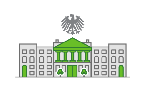 Ein Icon, welches das Gebäude des Bundesrates darstellt.