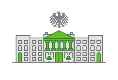 Ein Icon, welches das Gebäude des Bundesrates darstellt.