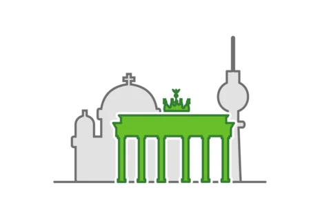 Ein Icon, welches Denkmale in Berlin symbolisiert.
