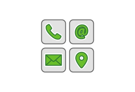 Ein Icon, welches Kontakt symbolisiert.