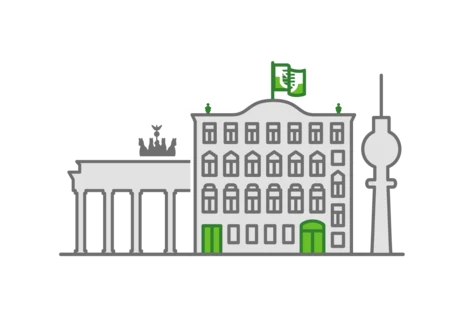 Ein Icon, welches Sachsen in Berlin symbolisiert.