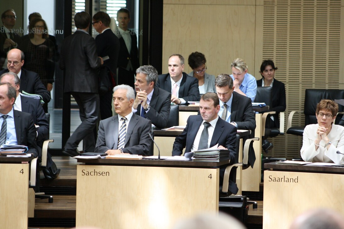 Die sächsische Bundesratsbank