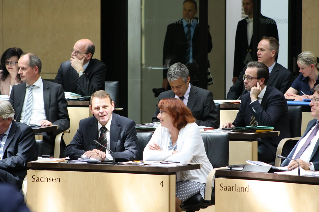 Die sächsische Bundesratsbank