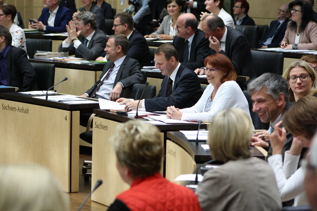 Die sächsische Bundesratsbank