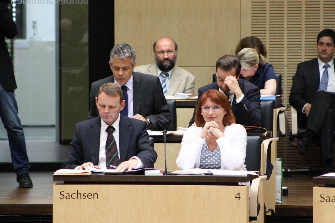 Die sächsische Bundesratsbank