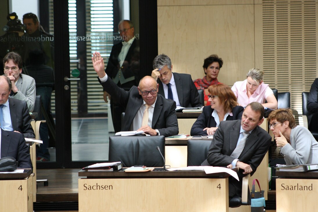 Die sächsische Bundesratsbank