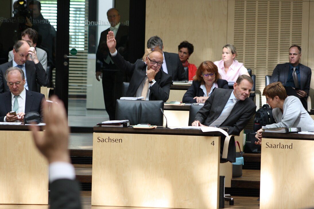 Die sächsische Bundesratsbank