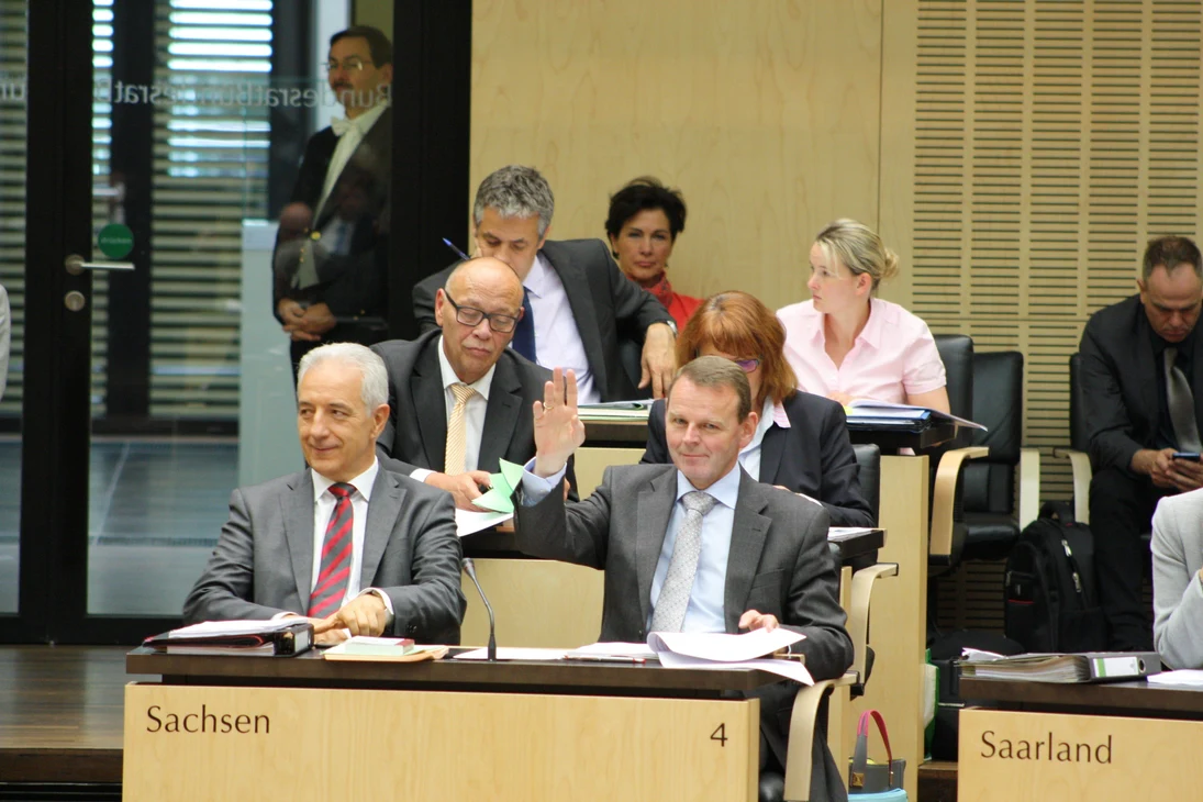 Die sächsische Bundesratsbank