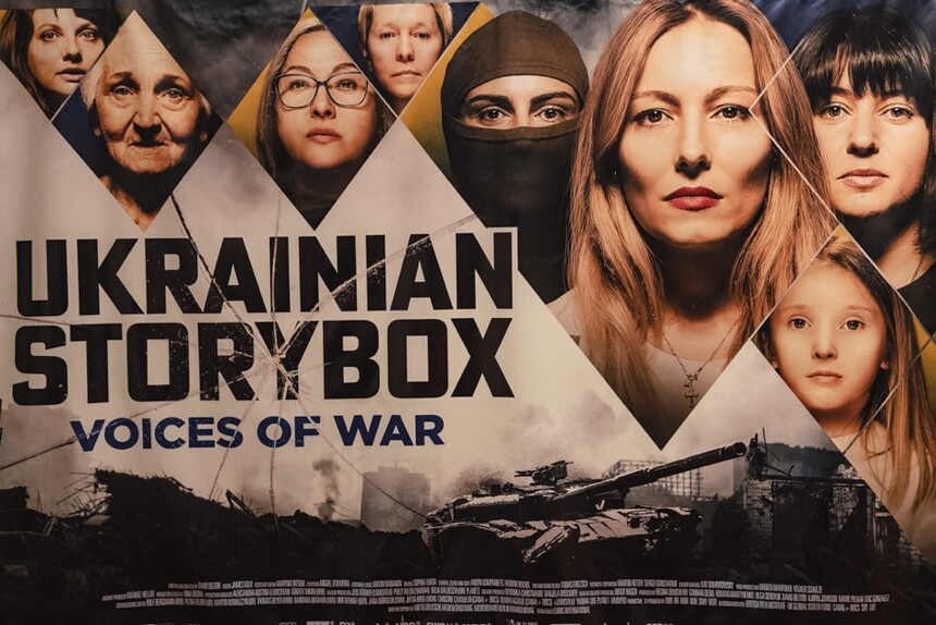 Ein Filmplakat: »Ukrainian Storyboy – Voices of War«