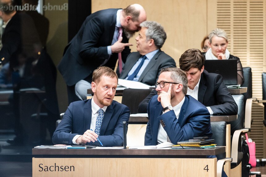 Blick auf die Sitzreihen im Bundesrat