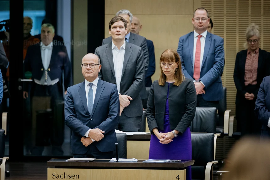 Blick auf die Sitzreihen im Bundesrat