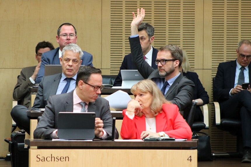 Blick auf die Sitzreihen im Bundesrat