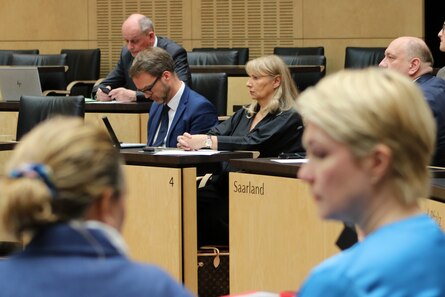 Blick auf die Sitzreihen im Bundesrat