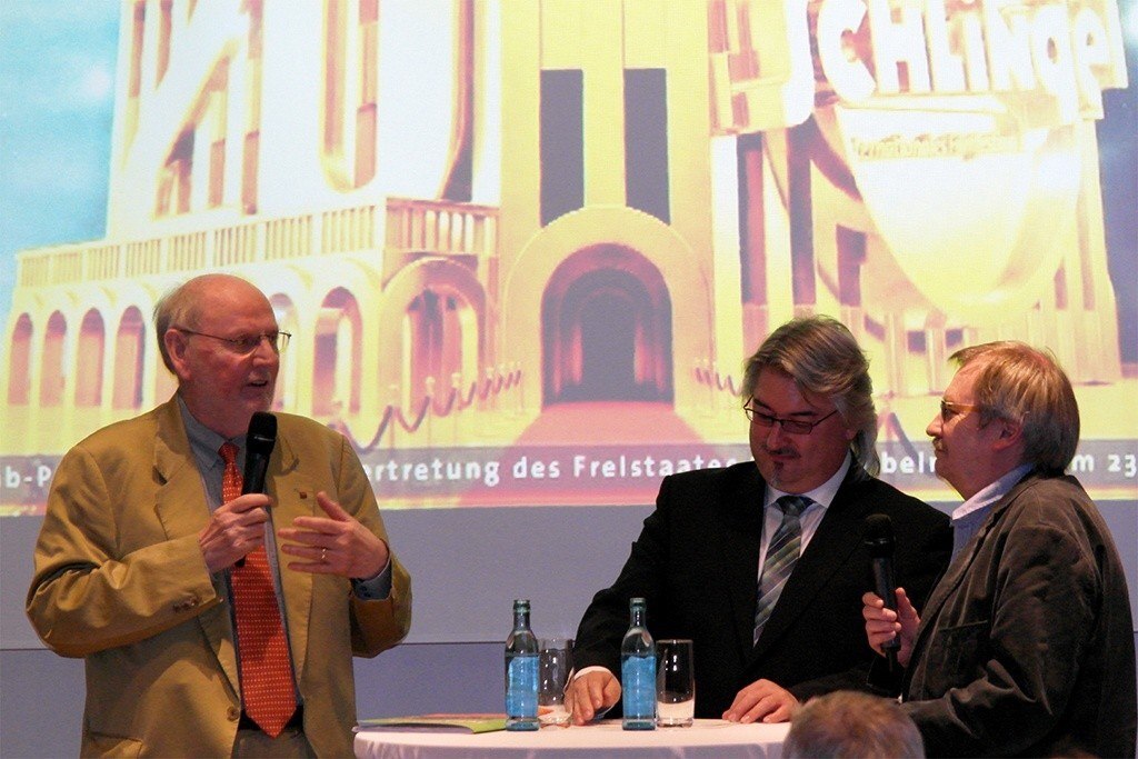 Michael Harbauer mit Gerhard Müntefering 