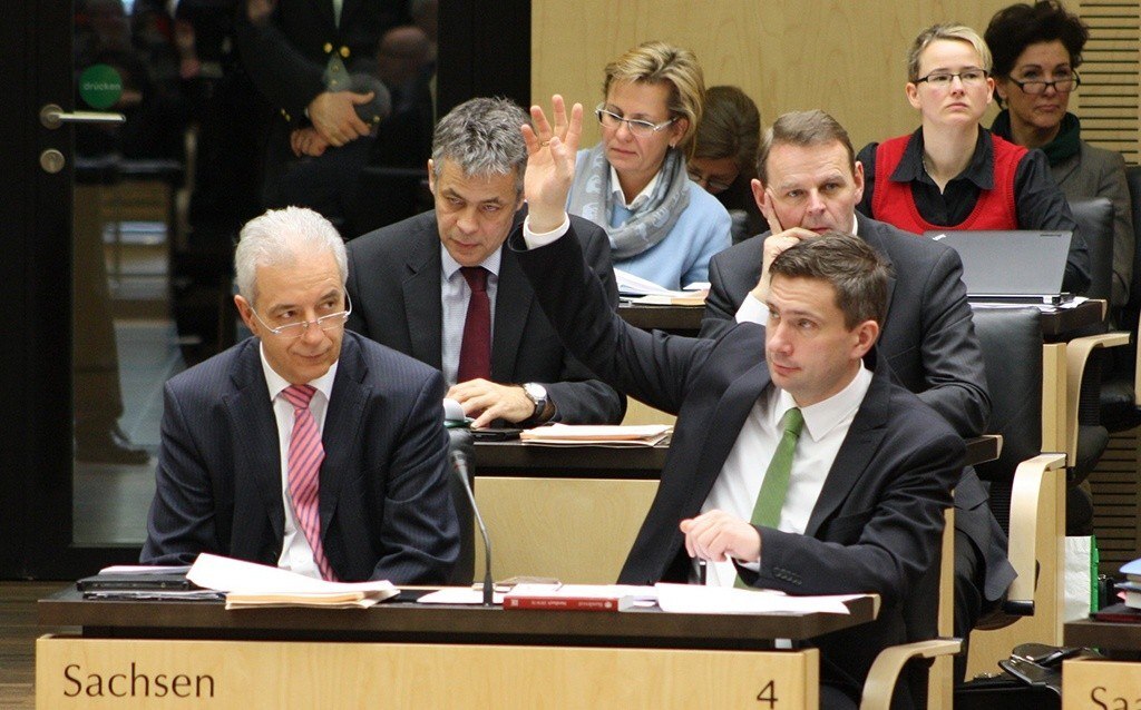 Die sächsische Bundesratsbank